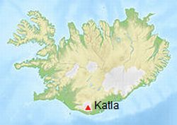Sopka Katla na Islandu